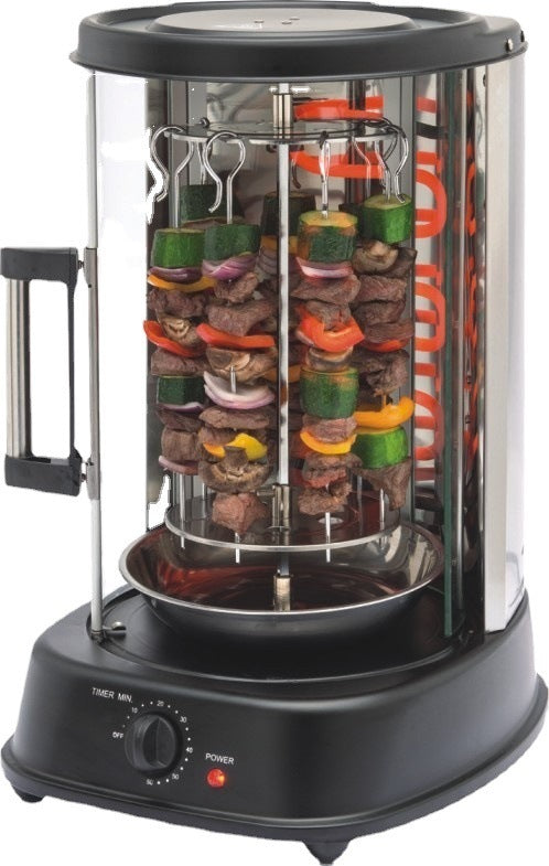 Home Grill Electric Rotisserie | Indoor Smokeless Chicken & Skewer Stove