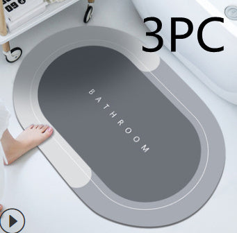 Bathroom Absorbent & Quick-Drying Floor Mat | Non-Slip Soft Rug