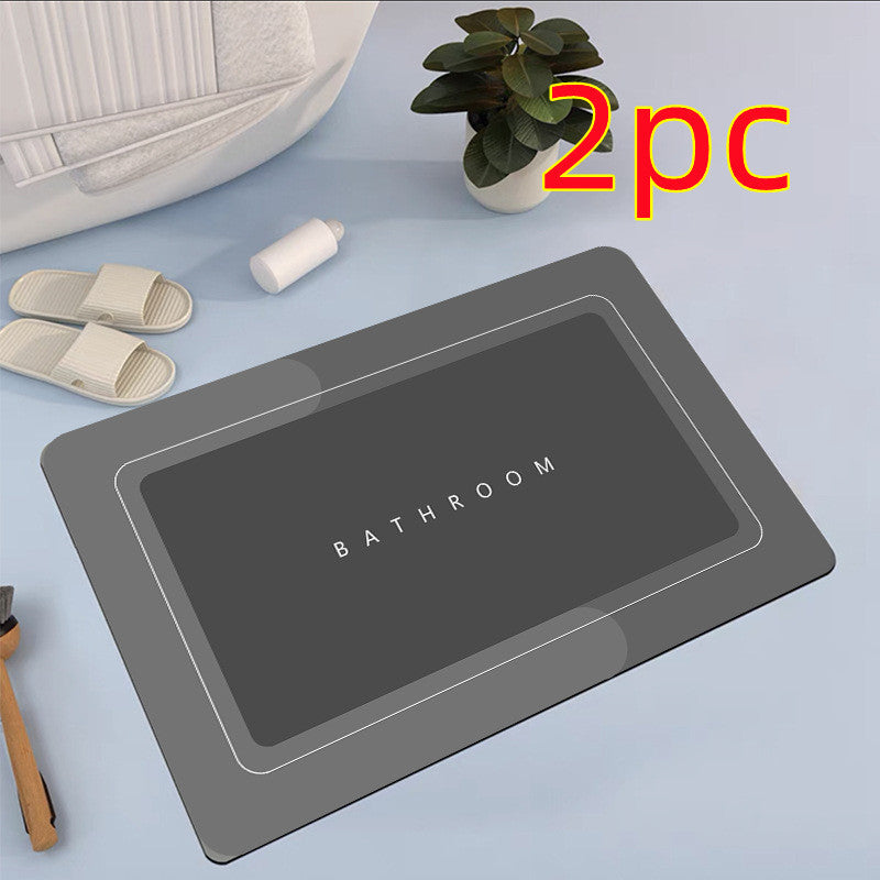 Bathroom Absorbent & Quick-Drying Floor Mat | Non-Slip Soft Rug