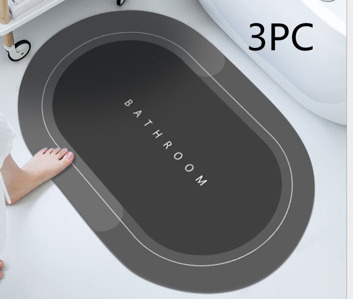 Bathroom Absorbent & Quick-Drying Floor Mat | Non-Slip Soft Rug
