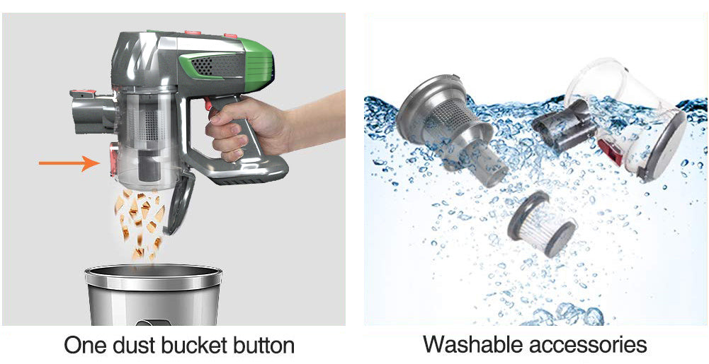 Handheld Wireless Vacuum Cleaner | Foldable Tube & Portable Household Cleaning