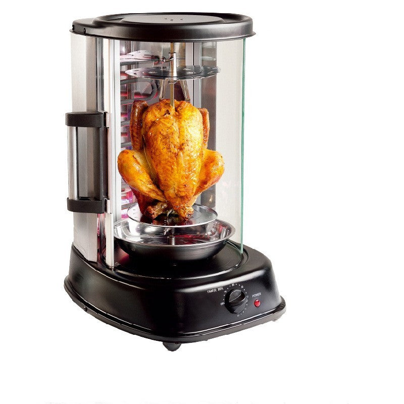 Home Grill Electric Rotisserie | Indoor Smokeless Chicken & Skewer Stove