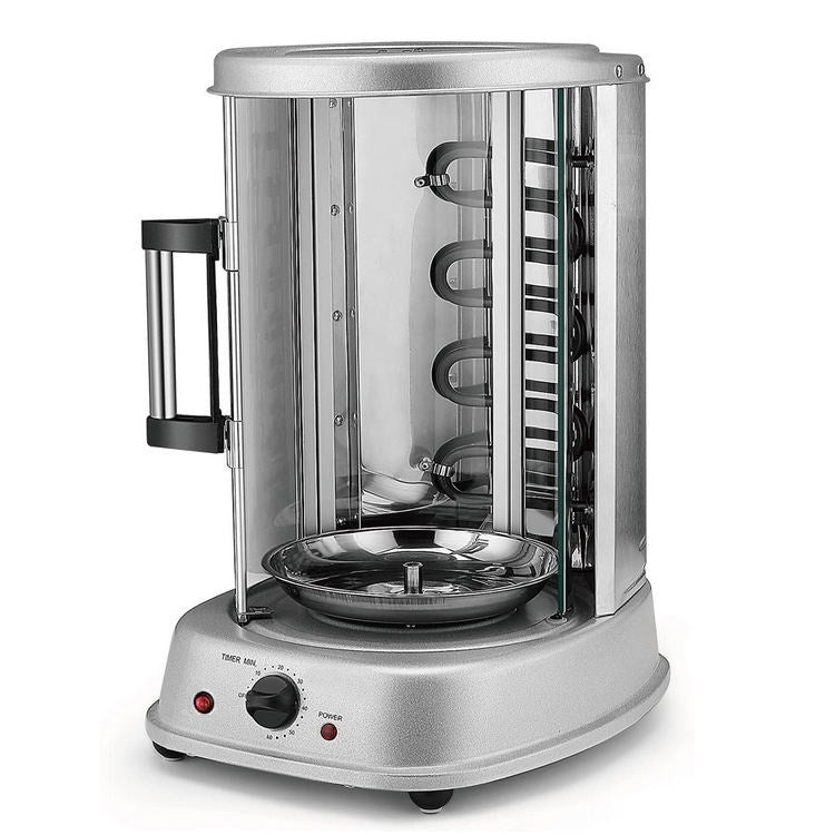 Home Grill Electric Rotisserie | Indoor Smokeless Chicken & Skewer Stove